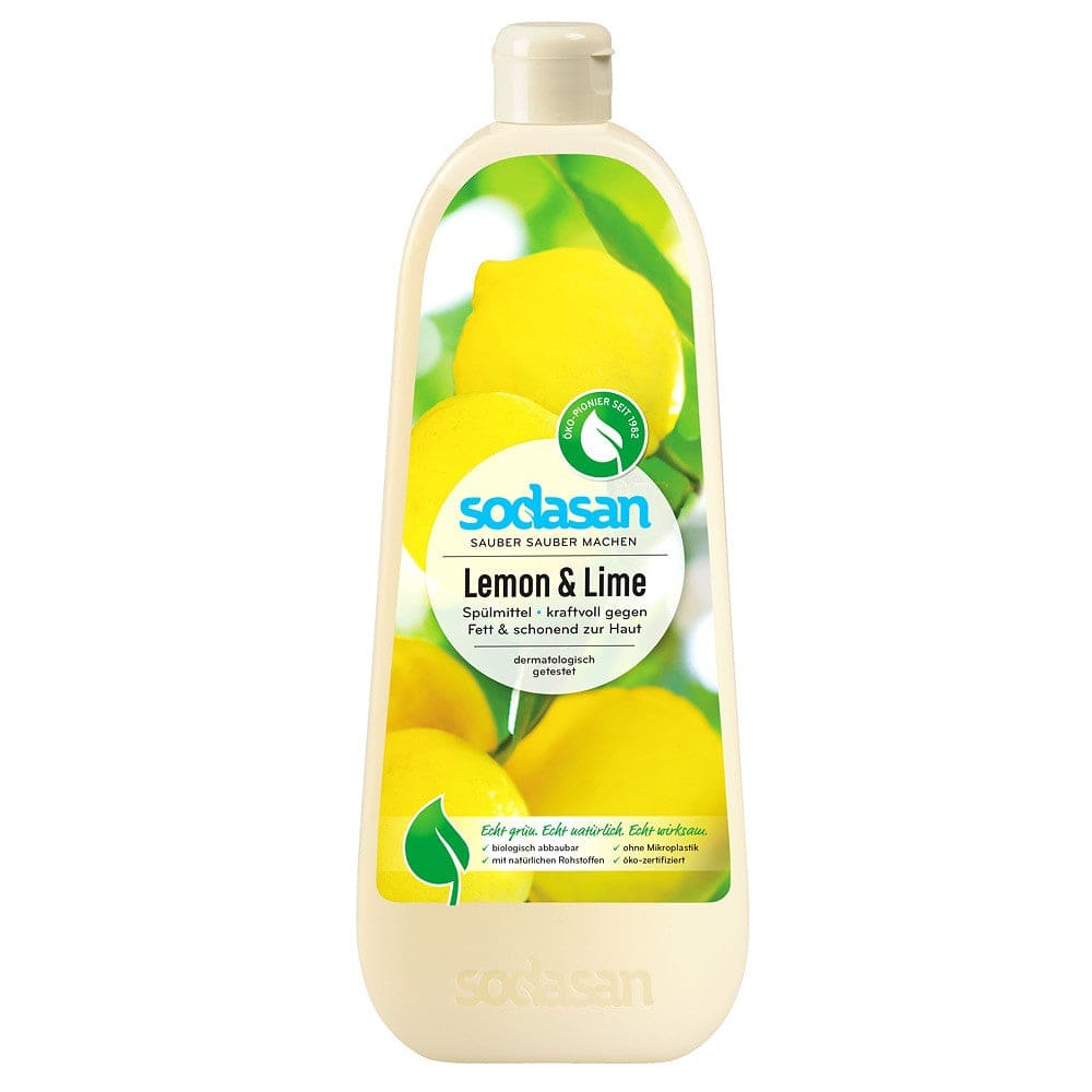 Detergent bio de vase lichid cu lamaie 1L - Sodasan -