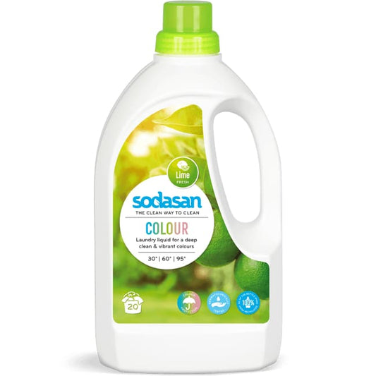 Detergent bio lichid color 1.5L lime SODASAN - Sodasan -