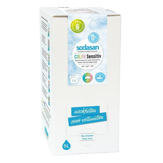 Detergent bio lichid color Sensitiv 5L SODASAN - Sodasan -