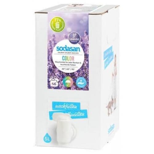 Detergent bio lichid rufe albe si color lavanda 5l Sodasan -