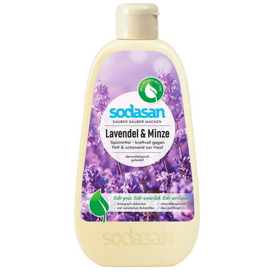 Detergent de vase lichid cu lavanda si menta 500ml - Sodasan