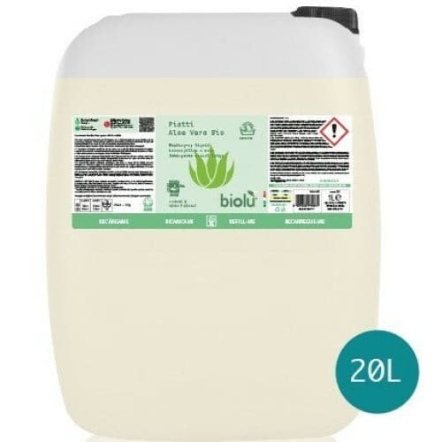 Detergent ecologic pentru spalat vase cu aloe vera 20L -