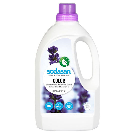 Detergent lichid pentru rufe colorate cu lavanda 1.5L -