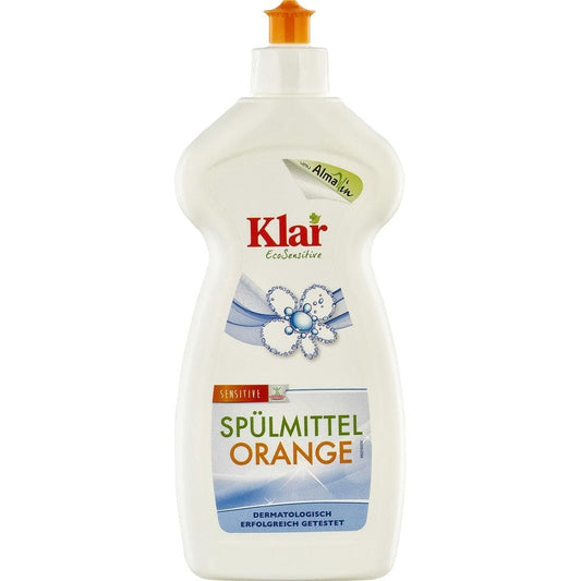 Detergent lichid sensitiv cu portocala pentru vase 500ml -