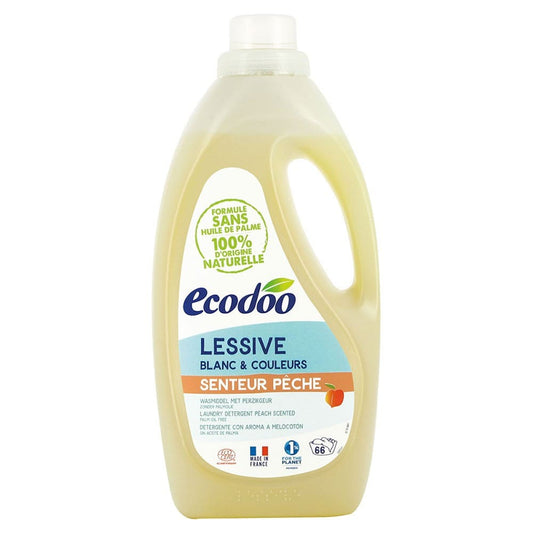 Detergent rufe bio cu miros de piersici 2L - Ecodoo -