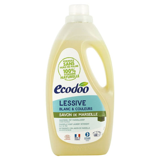 Detergent rufe bio cu sapun de Marsilia 2L - Ecodoo -
