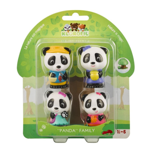 Familia de ursuleti Panda - Set figurine joc de rol -