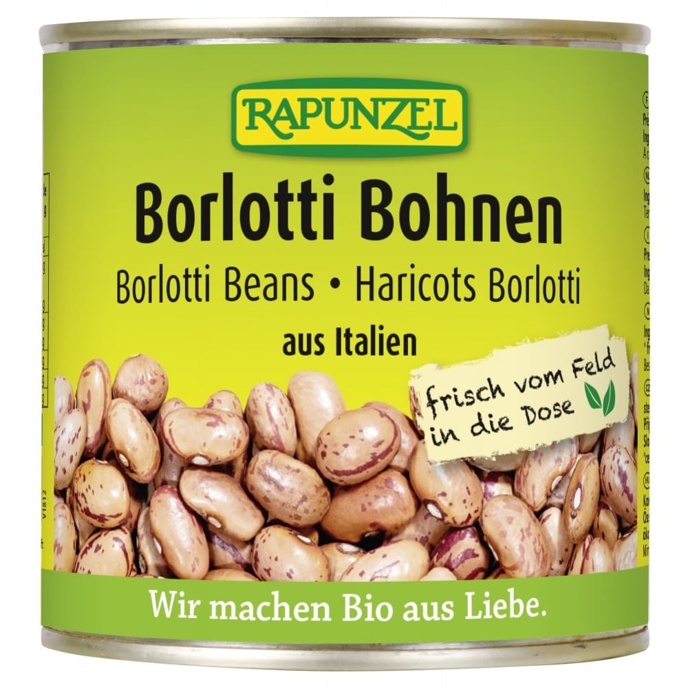 Fasole Borlotti bio in doza 400g - Rapunzel - Leguminoase