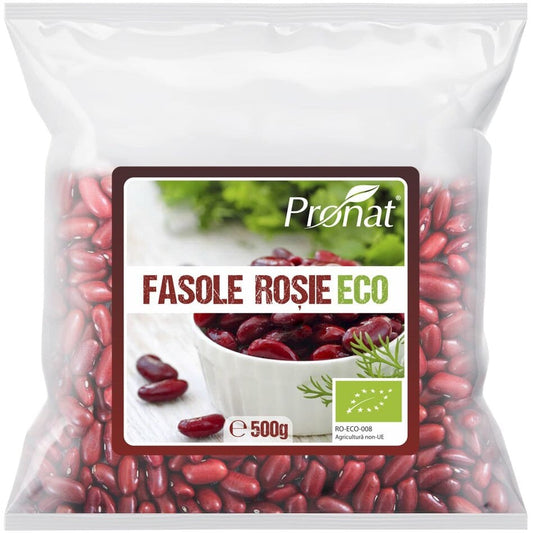 Fasole rosie bio 500 g - Pronat Foil Pack - Leguminoase
