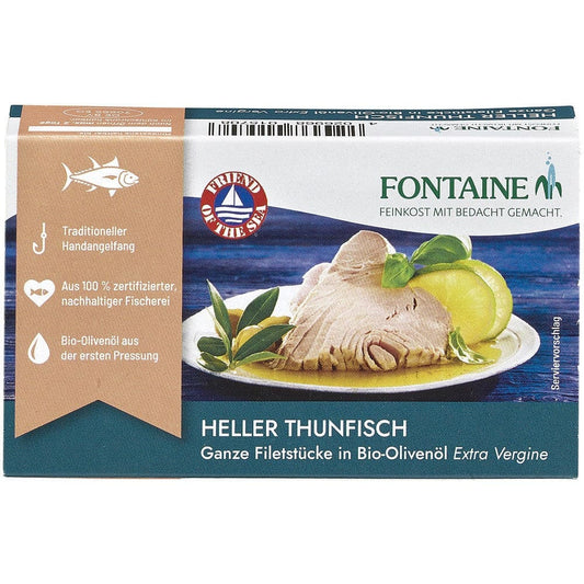 File de ton alb in ulei bio de masline 120g - Fontaine -