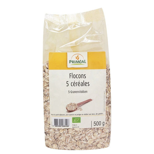 Fulgi 5 cereale 500g - PRIMEAL - Cereale musli si terci