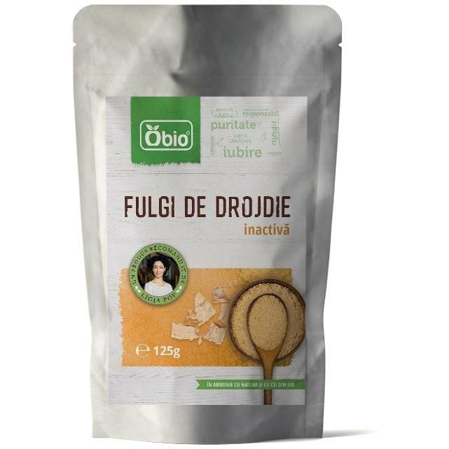 Fulgi de drojdie inactiva 125g OBIO - Obio - Cereale musli