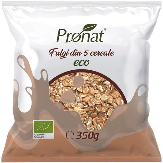 Fulgi din 5 cereale Bio 350 g - Pronat Foil Pack - Cereale