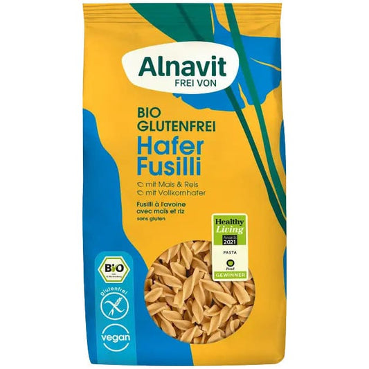 Fusilli cu ovaz fara gluten bio 250g Alnavit - Alnavit