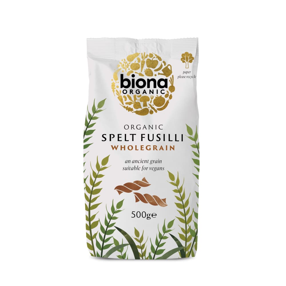 Fusilli din grau spelta integral eco 500g Biona - Biona -