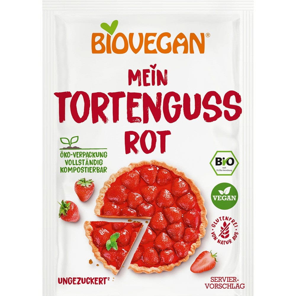 Gelatina vegana rosie FARA GLUTEN 2x7g - Biovegan - Adaosuri
