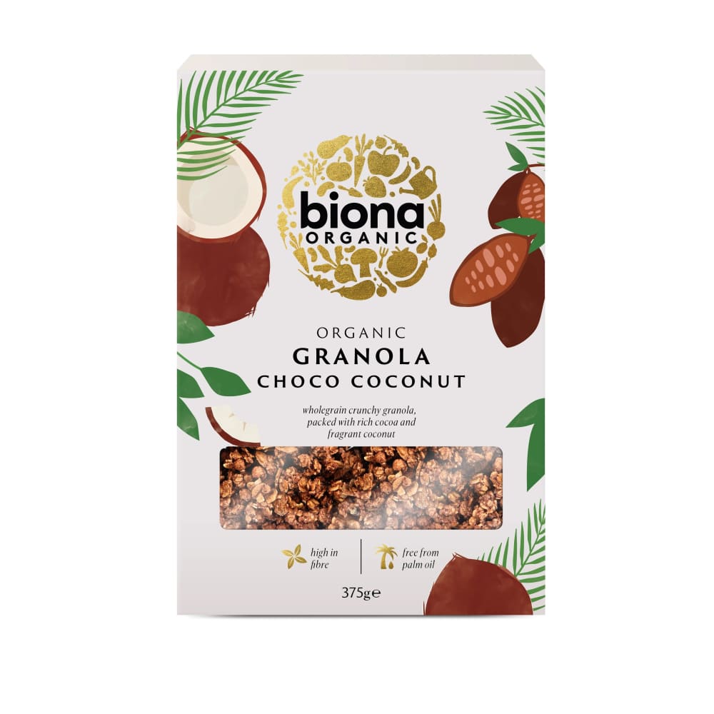 Granola cu ciocolata si cocos bio 375g Biona - Biona