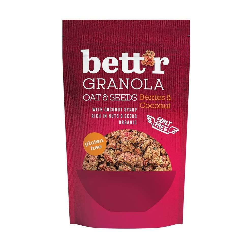 Granola cu cirese si cocos fara gluten eco 300g Bettr -