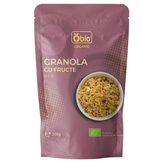 Granola cu fructe bio 200g Obio - Obio - Cereale musli si