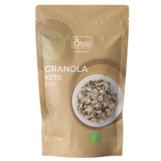 Granola keto bio 200g Obio - Obio - Cereale musli si terci