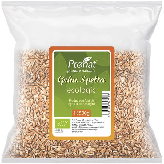 Grau spelta Bio 500 gr - Pronat Foil Pack - Cereale musli si