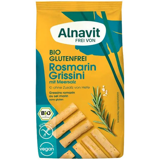 Grisine cu rozmarin fara gluten bio 100g Alnavit - Alnavit