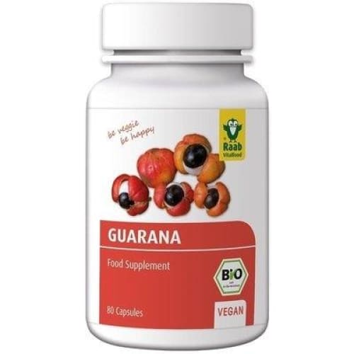 Guarana bio 500mg 80 capsule vegane RAAB - Raab -