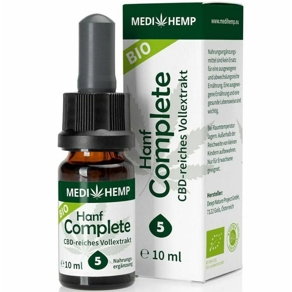 Hemp Complete 5% CBD bio 10ml Medihemp - Medihemp