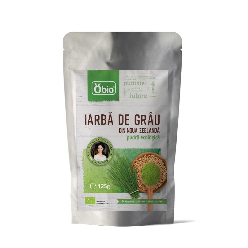 Iarba de grau pulbere eco NZ Obio 125g OBIO - Obio - Cereale