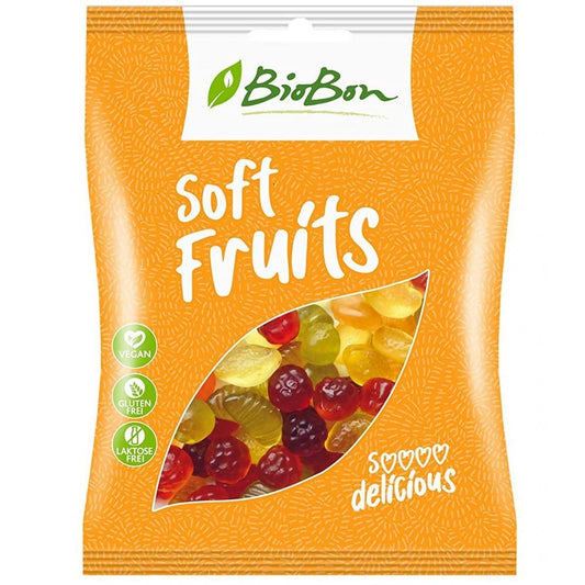 Jeleuri cu fructe bio FARA GLUTEN 100g - BioBon - Bomboane