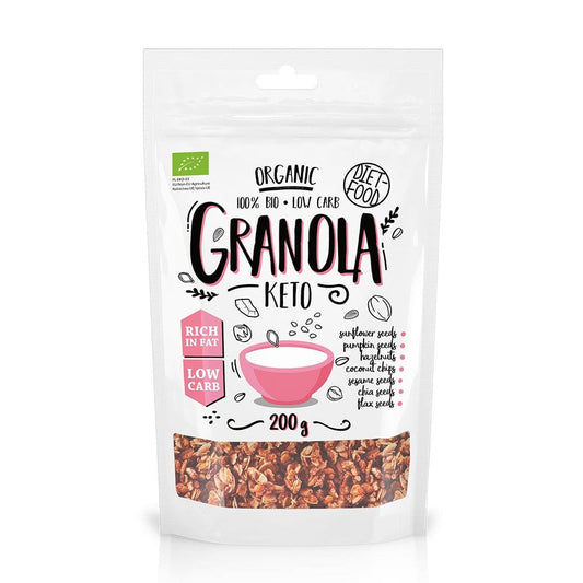 Keto Granola bio 200g - Diet-Food - Cereale musli si terci