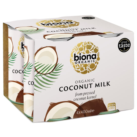 Lapte de cocos bio 4 pack 4 x 400ml Biona - Biona - Lapte