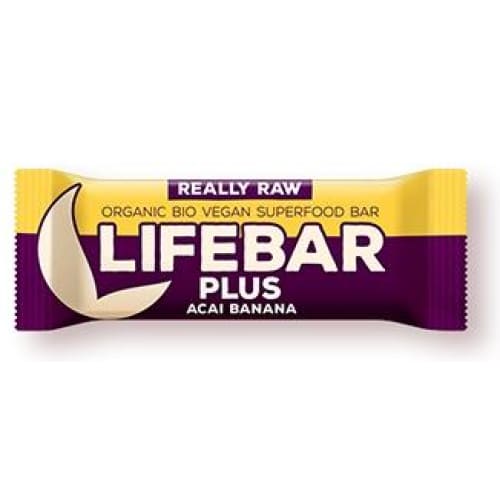 Lifebar plus baton cu acai si banane raw eco 47g - Lifebar -