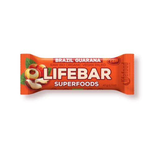Lifebar plus baton cu guarana si nuci braziliene eco 47g -