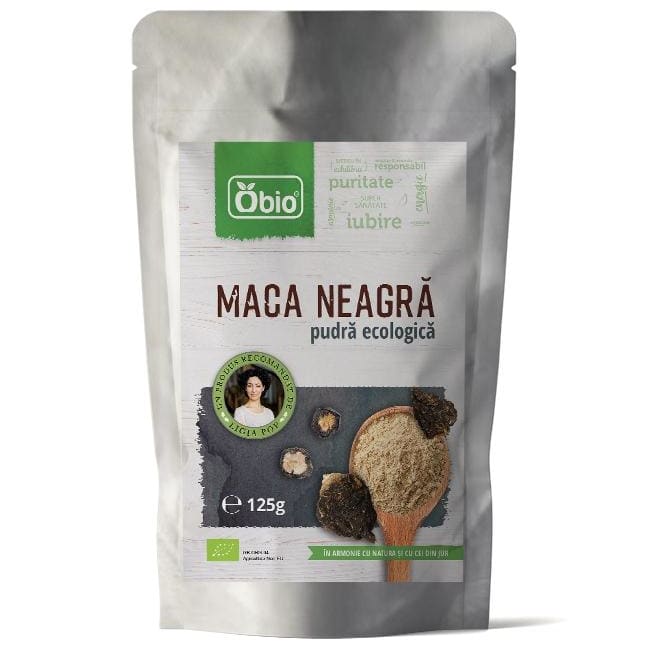 Maca neagra pudra eco 125g Obio - Obio - Superalimente si