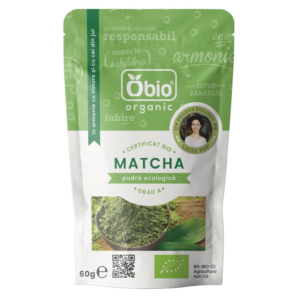 Matcha ceai verde eco 60g OBIO - Obio - Ceaiuri