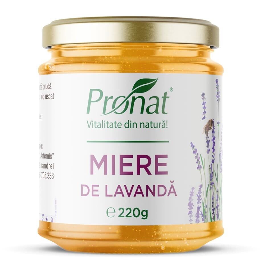 MIERE DE LAVANDA 220G - Pronat Glass Pack - Produse apicole