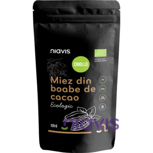 Miez din Boabe de Cacao Criollo Ecologice/BIO 125g - Niavis