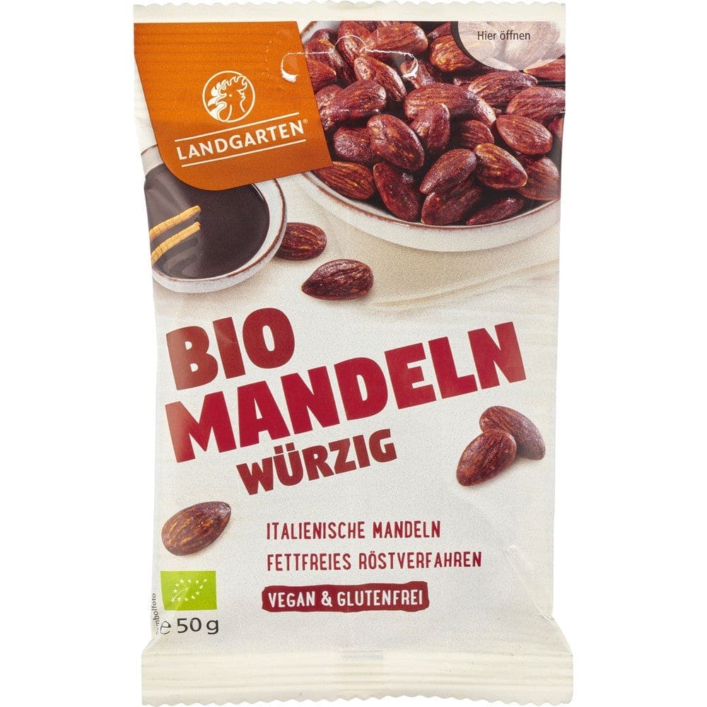 Migdale bio in sos Tamari 50g - Landgarten - Nuci seminte si