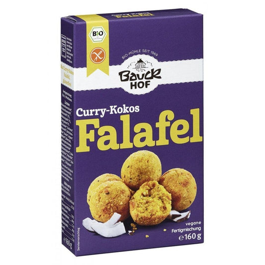 Mix pentru falafel bio curry si cocos 160g - BauckHof -