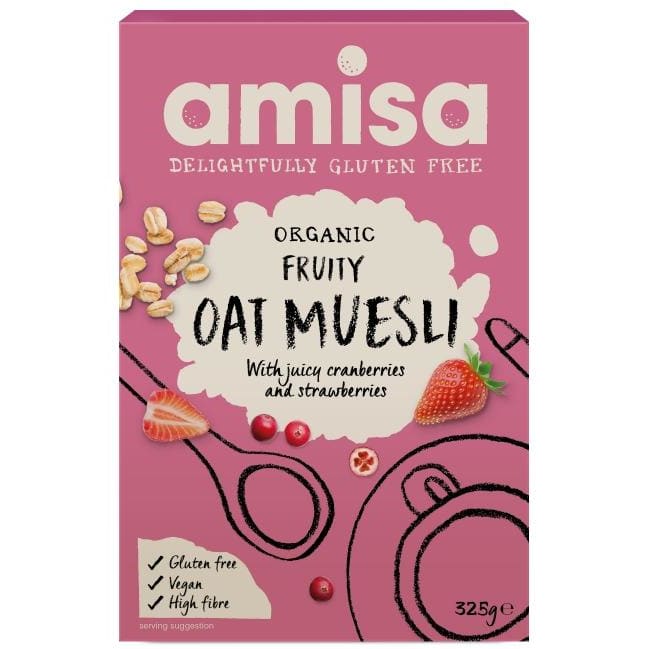 Muesli cu fructe si ovaz fara gluten eco 325g Amisa - Amisa