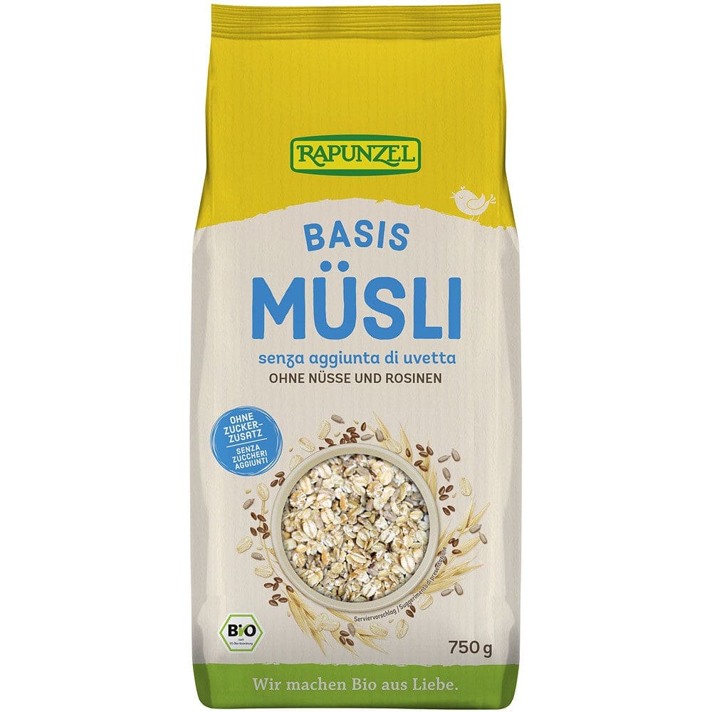 Musli bio de baza 750g - Rapunzel - Cereale musli si terci