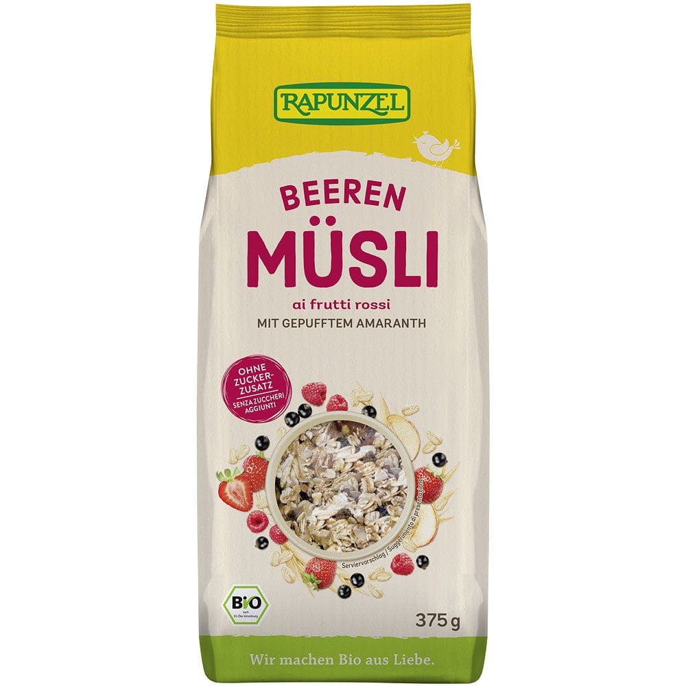 Musli cu amarant si fructe de padure 375g - Rapunzel -