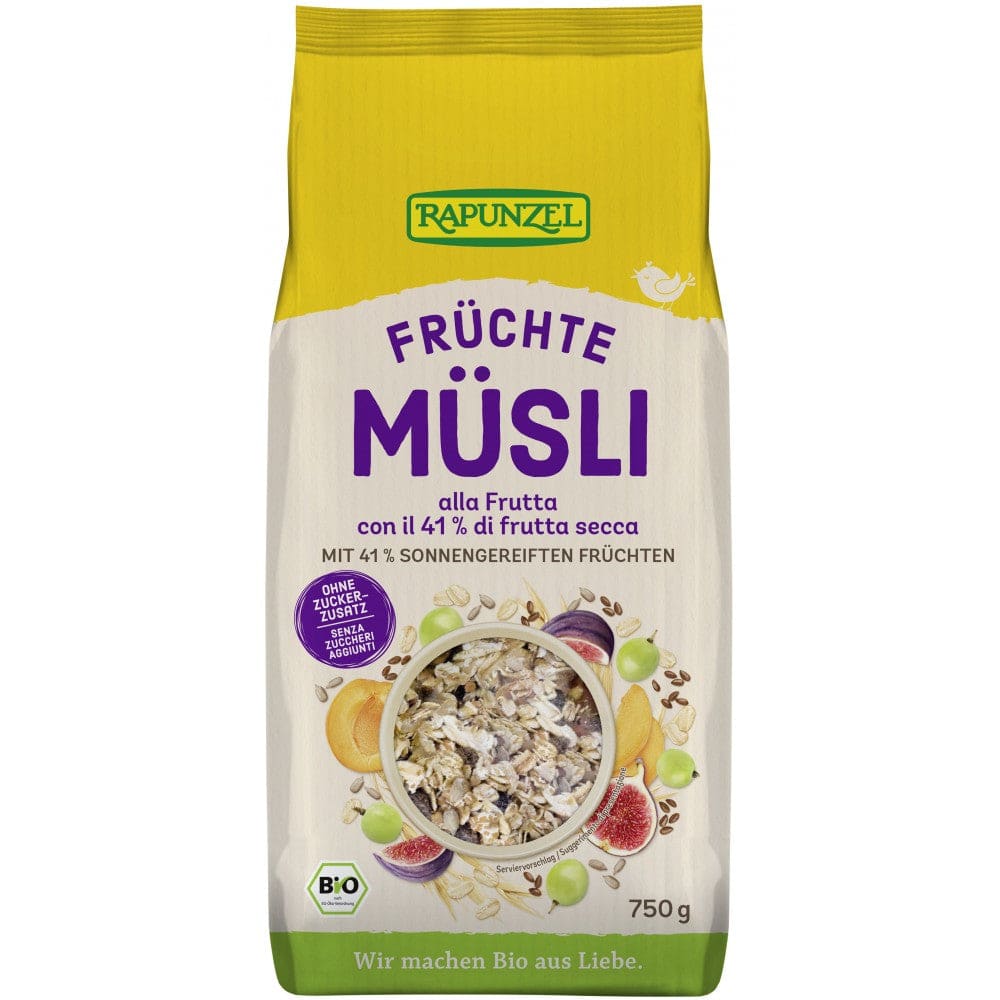 Musli cu fructe bio 750g - Rapunzel - Cereale musli si terci