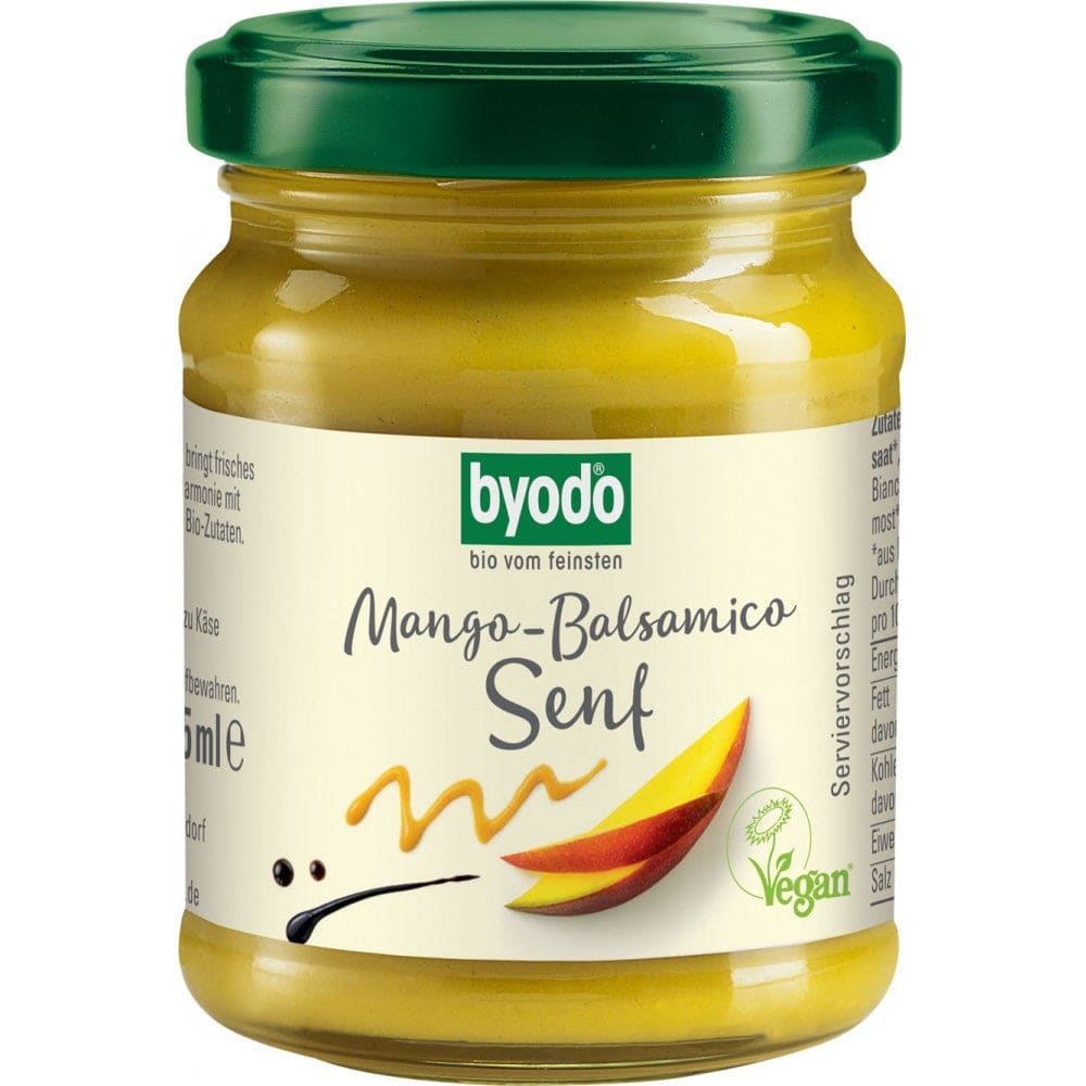Mustar cu mango si otet balsamic FARA GLUTEN 125ml - Byodo -