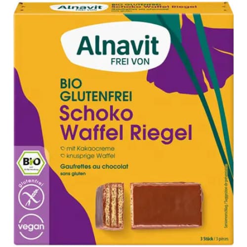 Napolitane cu ciocolata fara gluten bio 75g Alnavit -