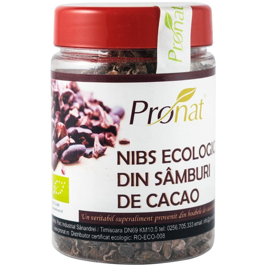Nibs Bio din samburi de cacao 130 g - Pronat Pet Pack -