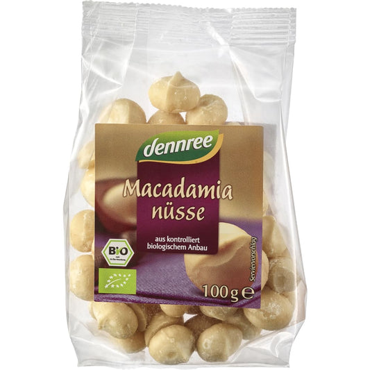 NUCI MACADAMIA BIO 100G DENNREE - Dennree - Nuci seminte si