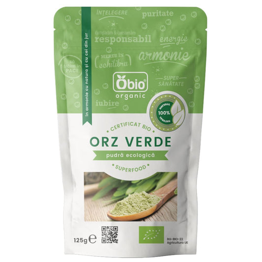 Orz verde pulbere eco 125g Obio - Obio - Cereale musli si
