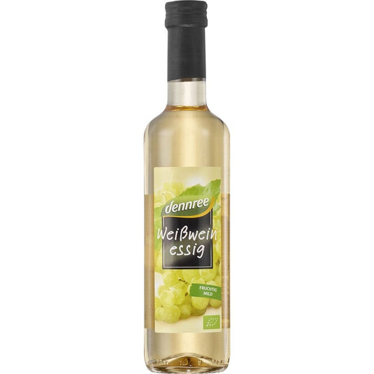 Otet ecologic din vin alb 500ml - Dennree - Ulei si otet